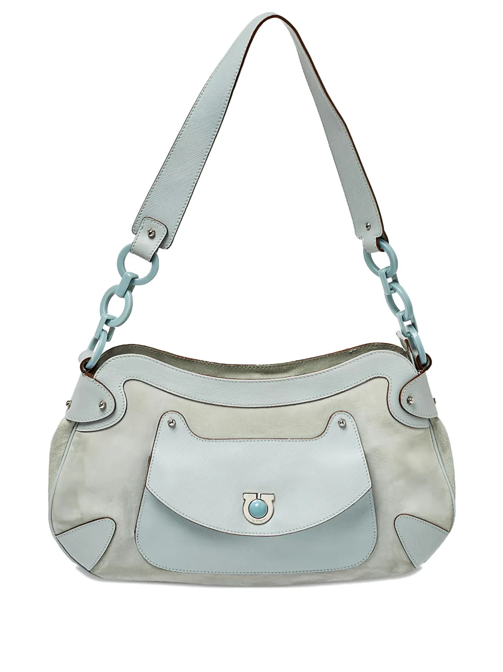 Ferragamo Pre-Owned 2023 suede shoulder bag | Neutrals | Image 1