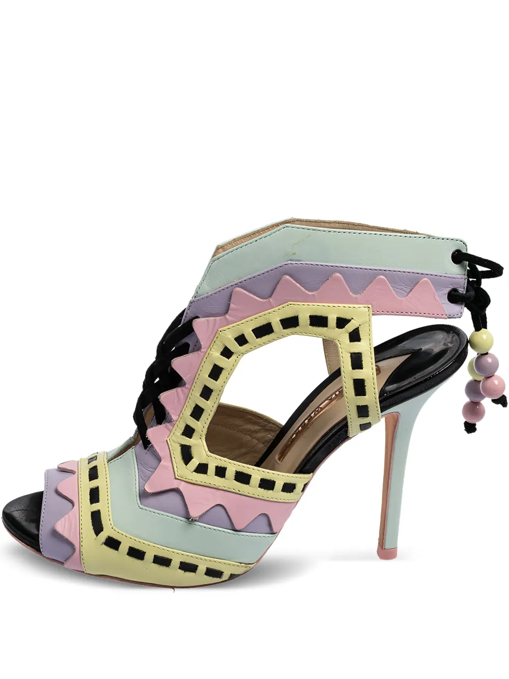 Sophia Webster pre-owned 115mm Riko cut-out sandals | Green | Image 1