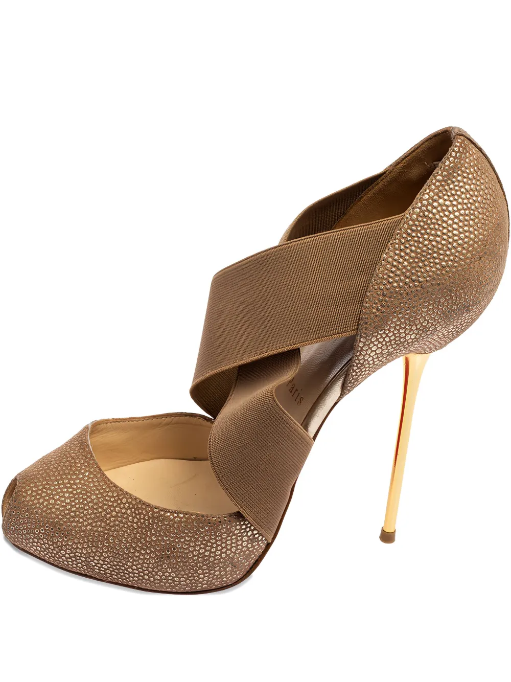 Christian Louboutin Pre-Owned 140mm Dorcet heeled pumps - Toni neutri