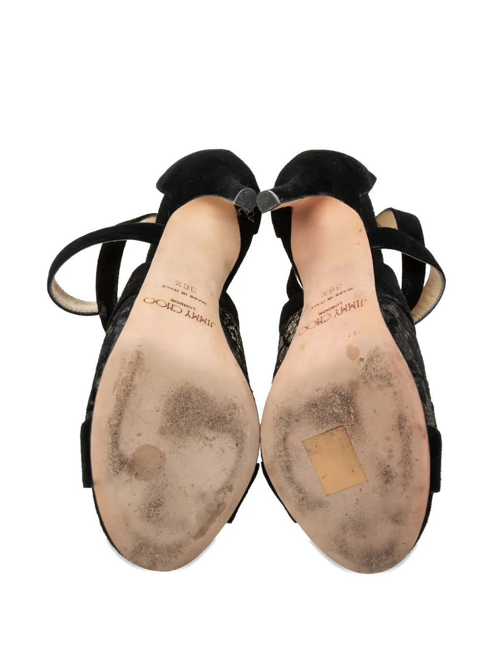 Pre-owned Jimmy Choo Flyte Laced Sandals