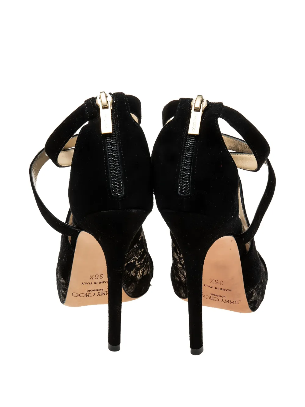 Pre-owned Jimmy Choo Flyte Laced Sandals
