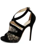 Jimmy Choo Pre-Owned Flyte laced sandals - Black