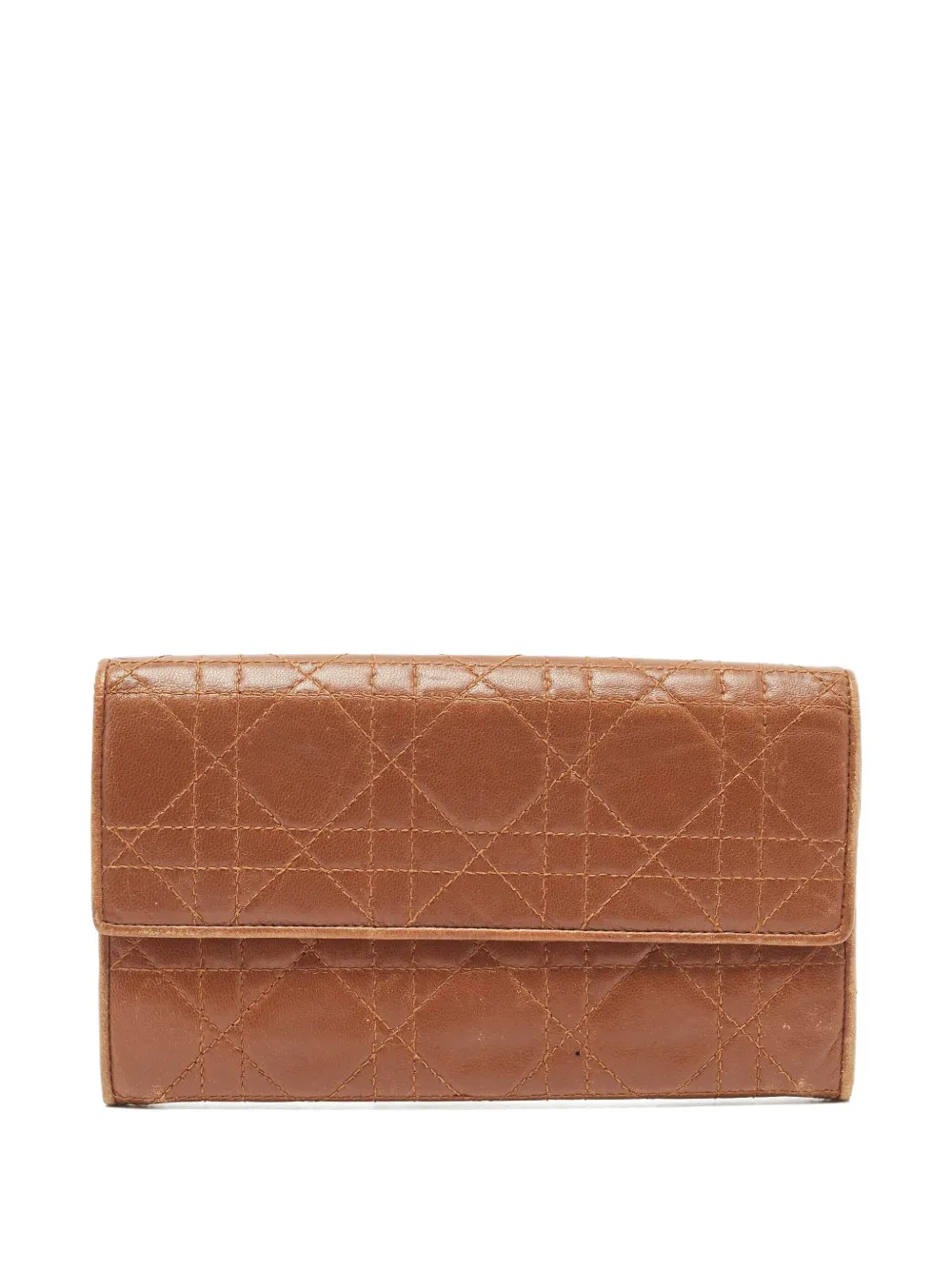 Christian Dior Pre-Owned 2023 カナージュ財布 - ブラウン Christian Dior Pre-Owned 2023 カナージュ財布 - ブラウン