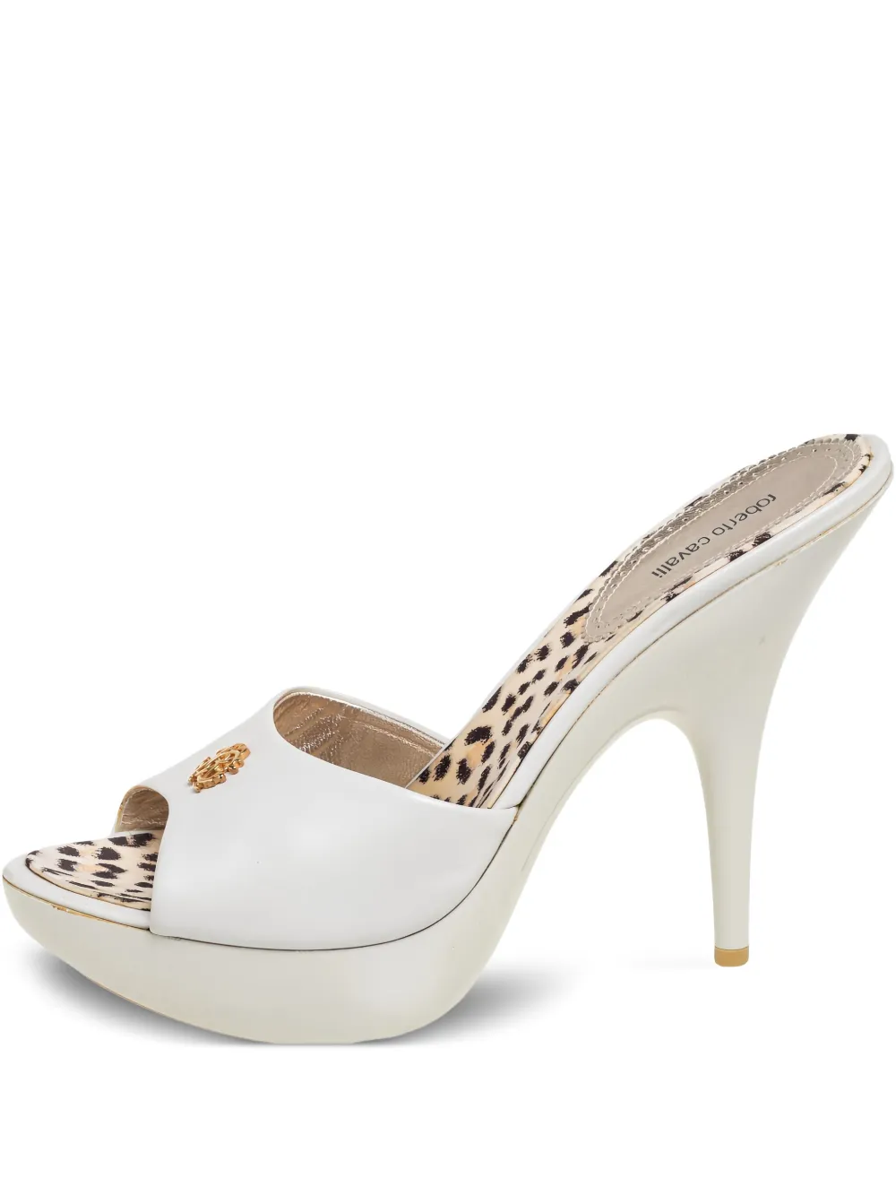 Roberto Cavalli Vintage pre-owned 135mm leather sandals | White | Image 1