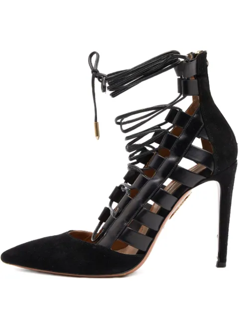 Aquazzura pre-owned 100mm Amazon suede pumps 