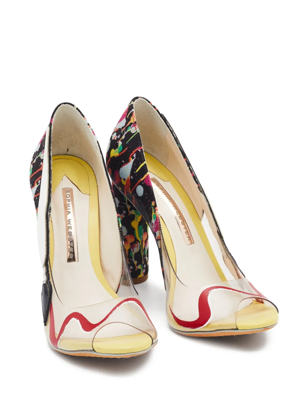 Sophia Webster Pre-owned 100mm paint-splatter pumps | Image 2