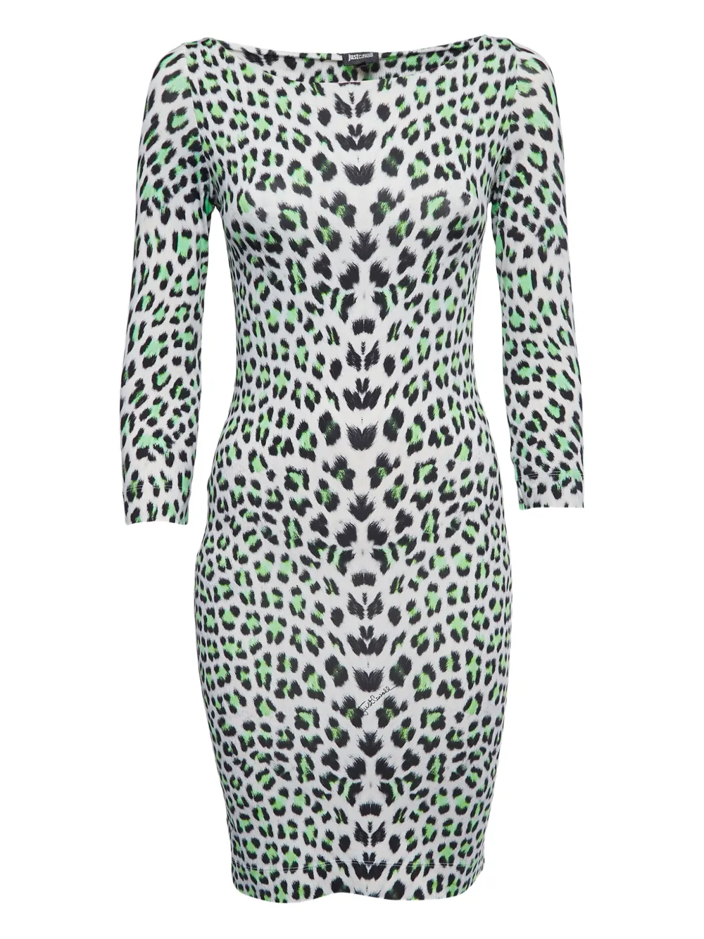 Just Cavalli Vintage pre-owned leopard-print dress | White | Image 1