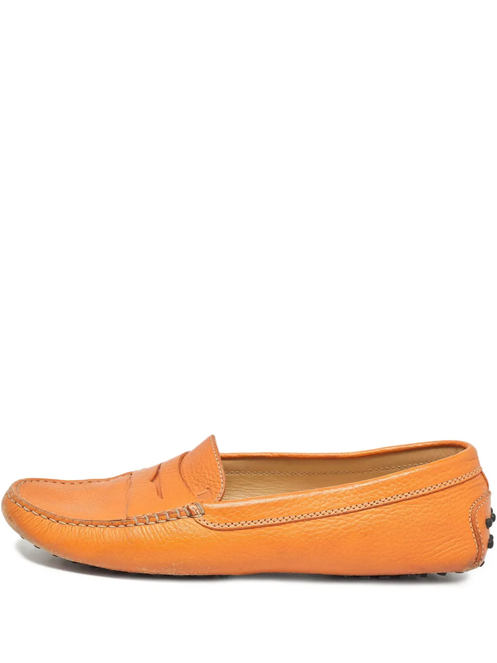 Tod's Vintage pre-owned Gommino leather loafers | Orange | Image 1