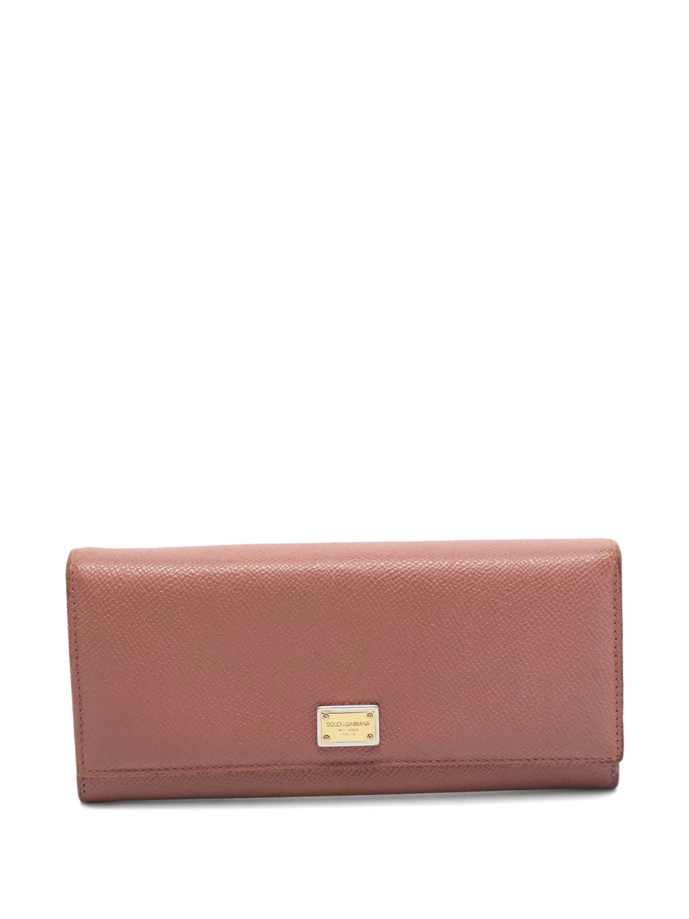 Pre-owned Dolce & Gabbana 2024 Logo-plaque Wallet