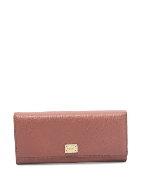 Dolce & Gabbana Pre-Owned 2024 logo-plaque wallet