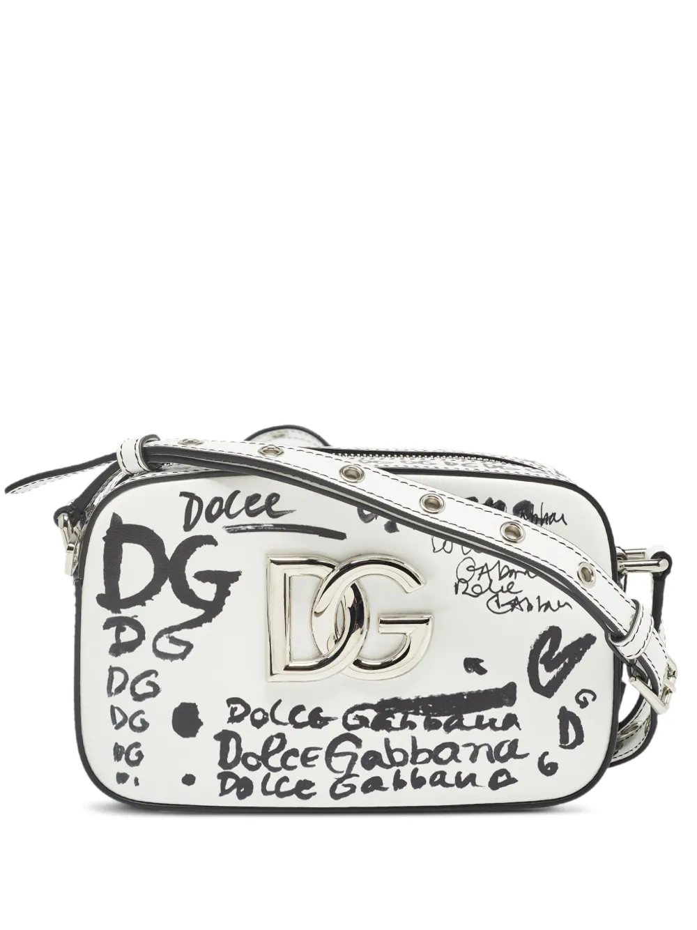 Dolce & Gabbana Pre-Owned 3.5 logo-print cross body bag | White | Image 1