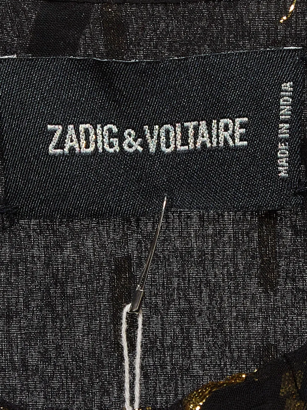 Zadig&Voltaire pre-owned metallic-stripe asymmetric dress Zwart