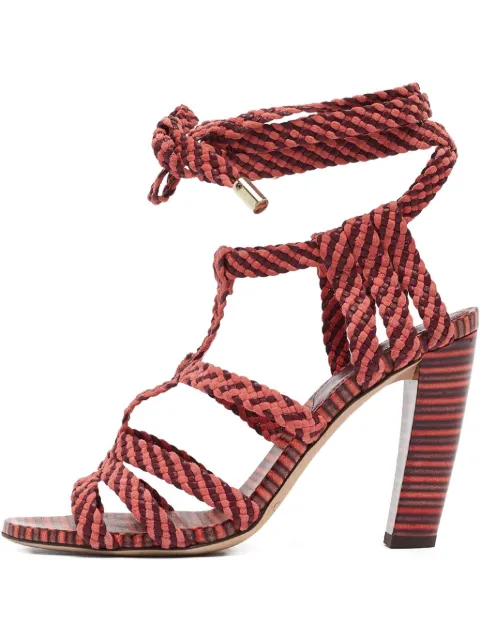 Jimmy Choo Pre-Owned braided leather sandals