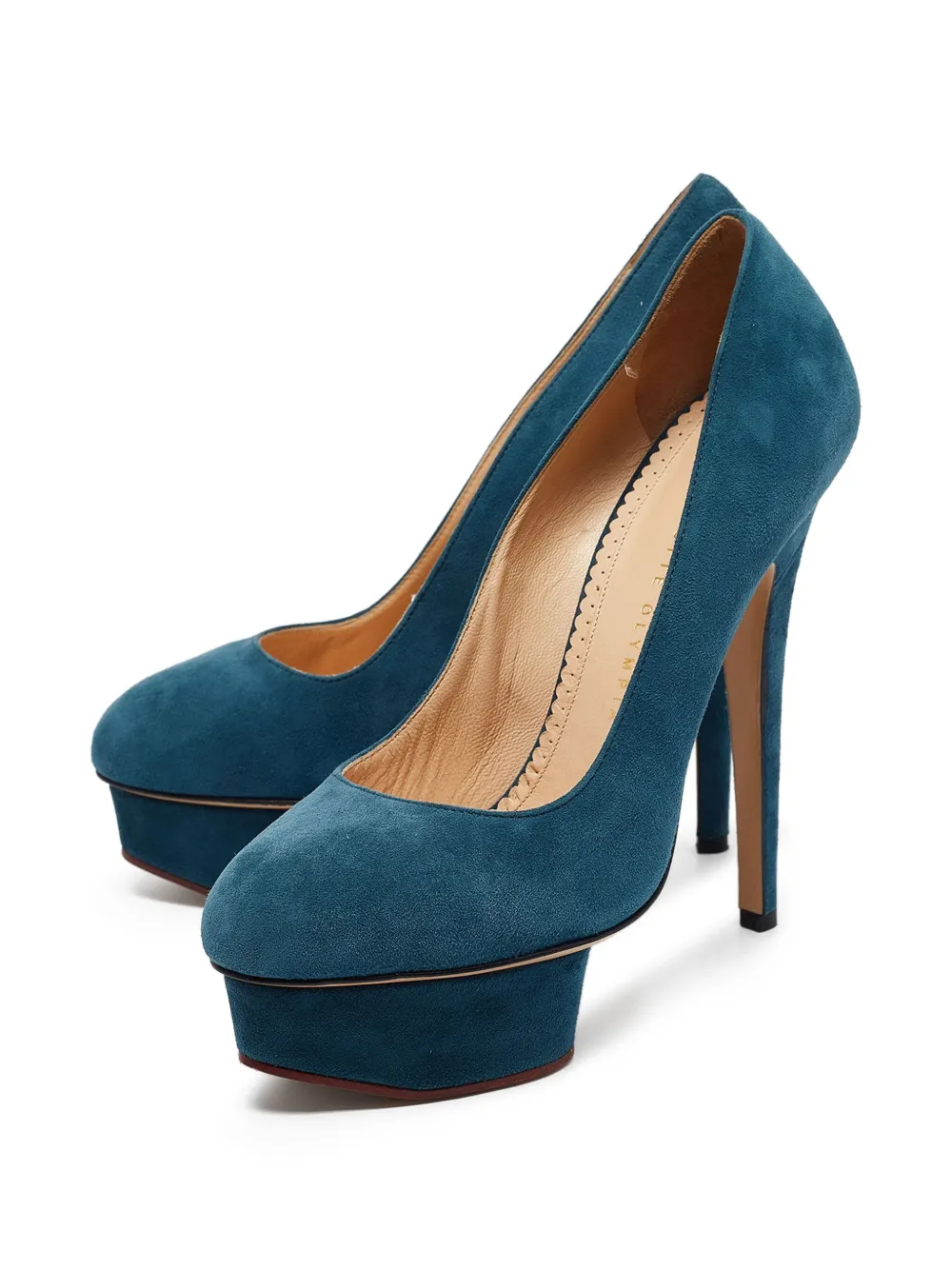 Charlotte Olympia Pre-owned 130 mm Dolly pumps met plateauzool - Blauw