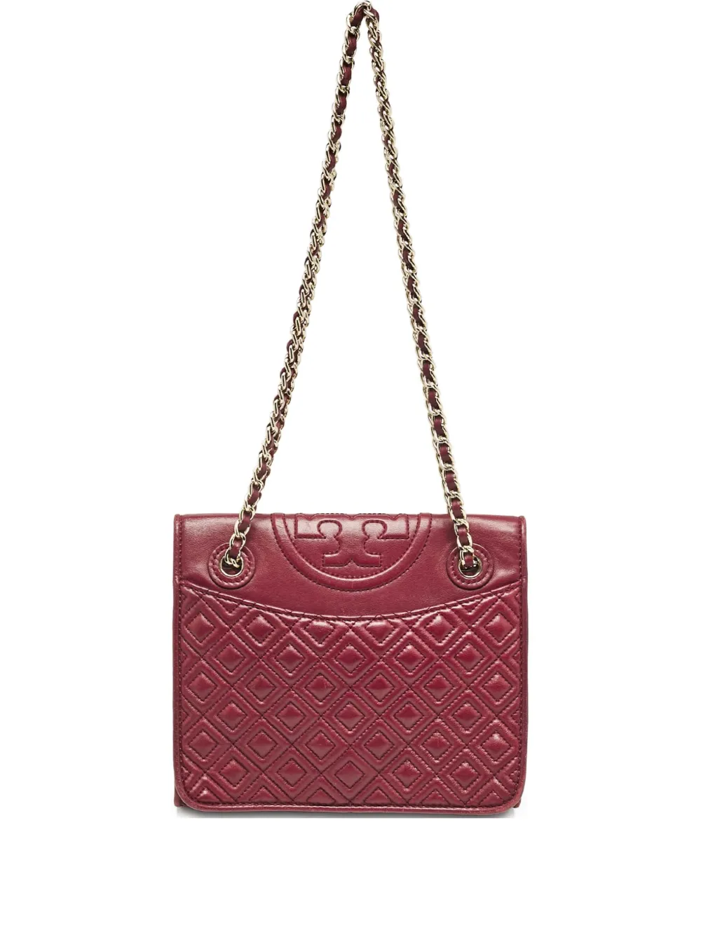 Tory Burch Fleming quilted leather shoulder bag | Red | Image 1