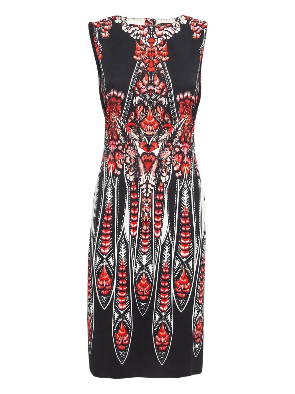 Roberto Cavalli Vintage Midikleid mit grafischem Print - Schwarz