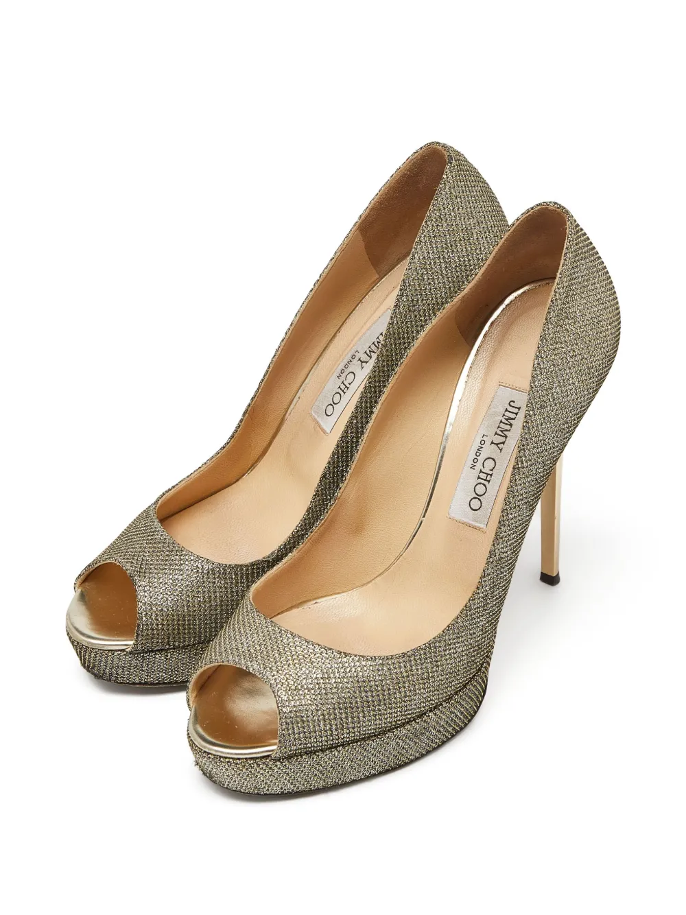 Jimmy Choo Pre-Owned 120mm glitter-embellished heels | Image 2