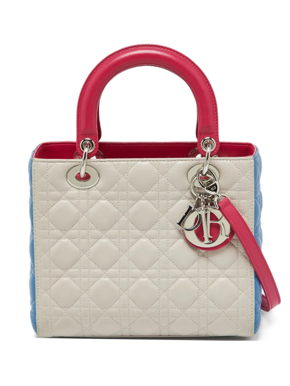 Christian Dior Pre-Owned Lady Dior ハンドバッグ - ホワイト Christian Dior Pre-Owned Lady Dior ハンドバッグ - ホワイト