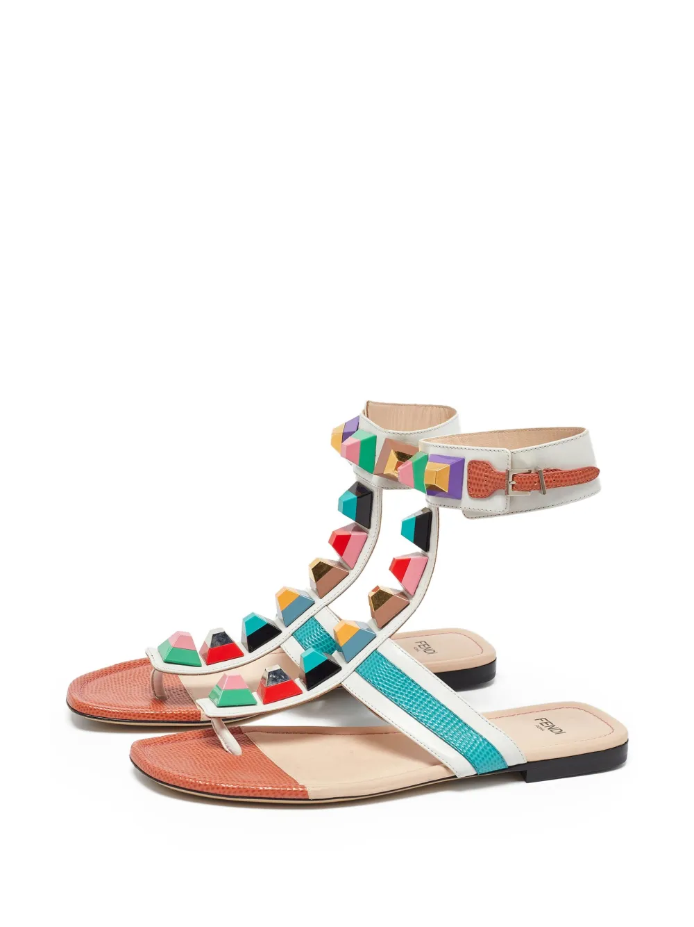 Fendi Pre-Owned leather flat sandals | Image 2