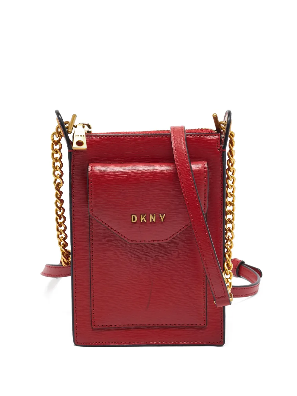 DKNY Vintage Pre-Owned Alexa leather phone crossbody bag - レッド DKNY Vintage Pre-Owned Alexa leather phone crossbody bag - レッド