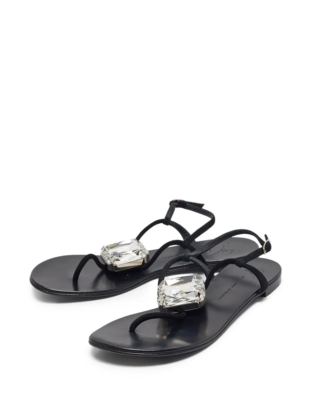 Giuseppe Zanotti Vintage Leren sandalen - Zwart