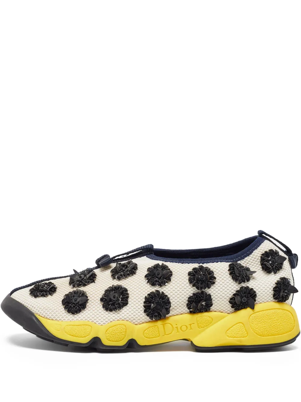 Christian Dior Pre-Owned Sneakers con paillettes - Bianco