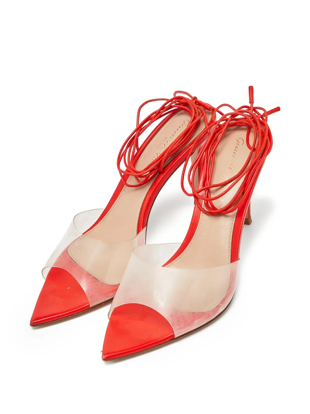 Gianvito Rossi 115 mm leren sandalen - Rood