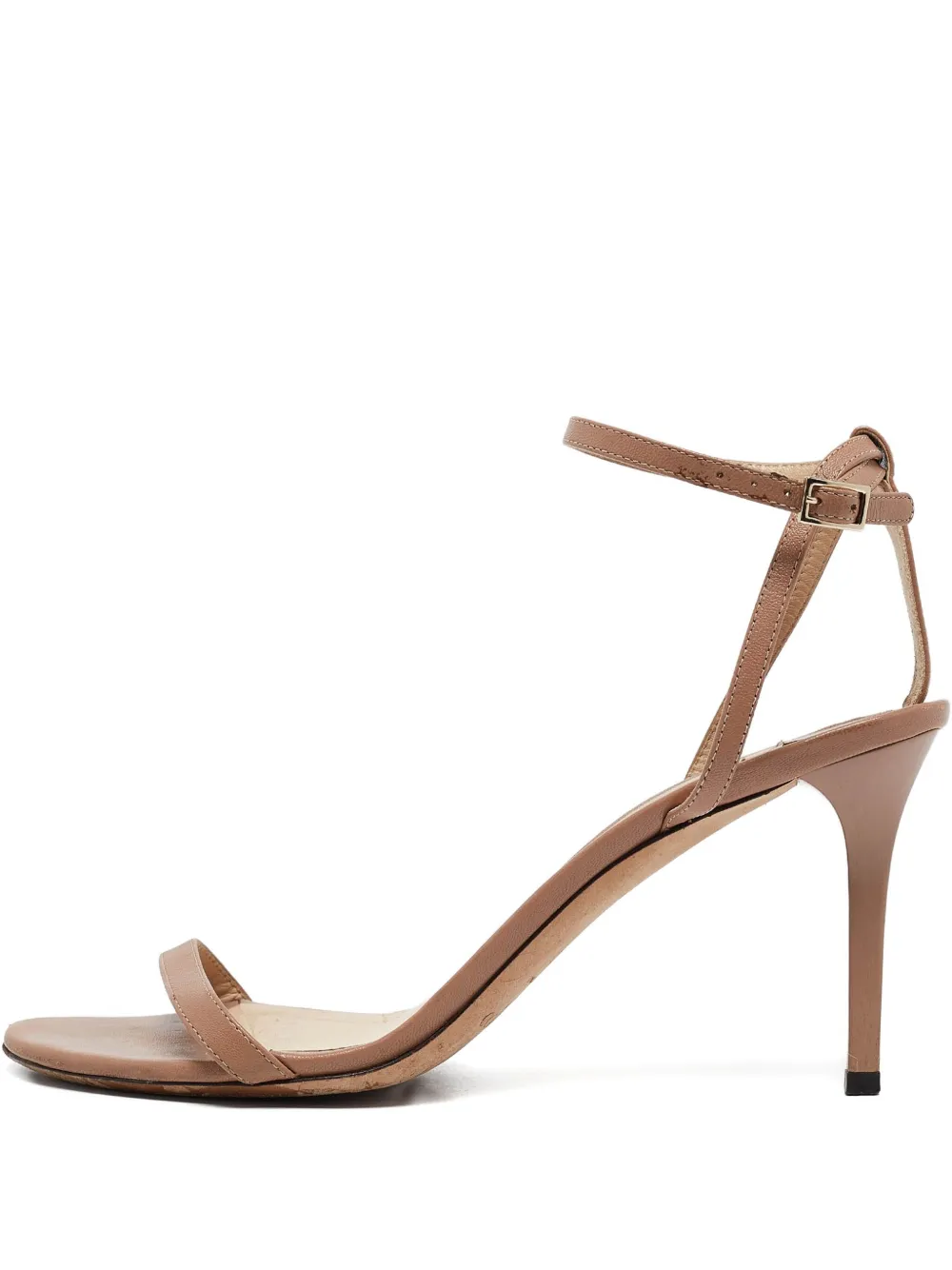 Jimmy Choo Pre-Owned 110mm patent leather ankle strap sandals | Neutrals | Image 1