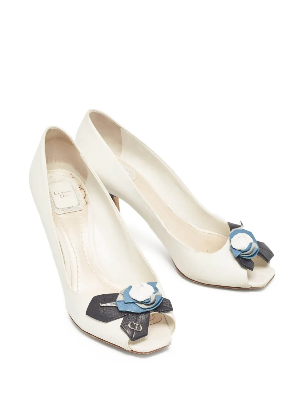 Christian Dior Pre-Owned Pumps met leren hak - Wit