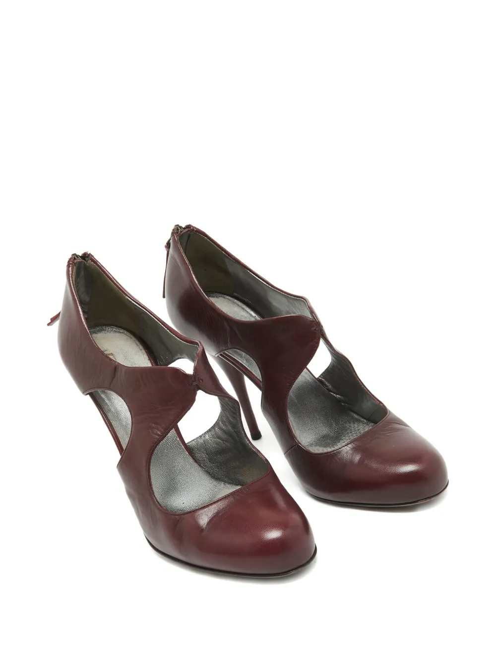 Miu Miu Pre-Owned escarpins en cuir à talon 110 mm | Image 2