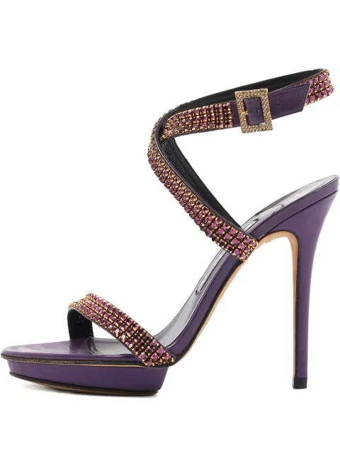 Gina crystal leather sandals