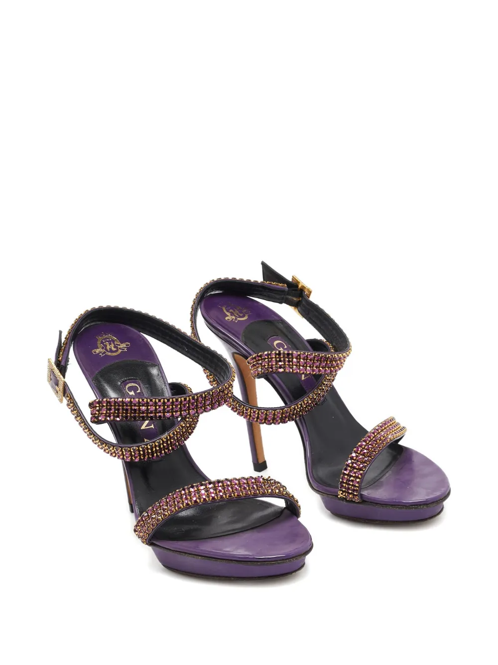 Gina crystal leather sandals | Image 2