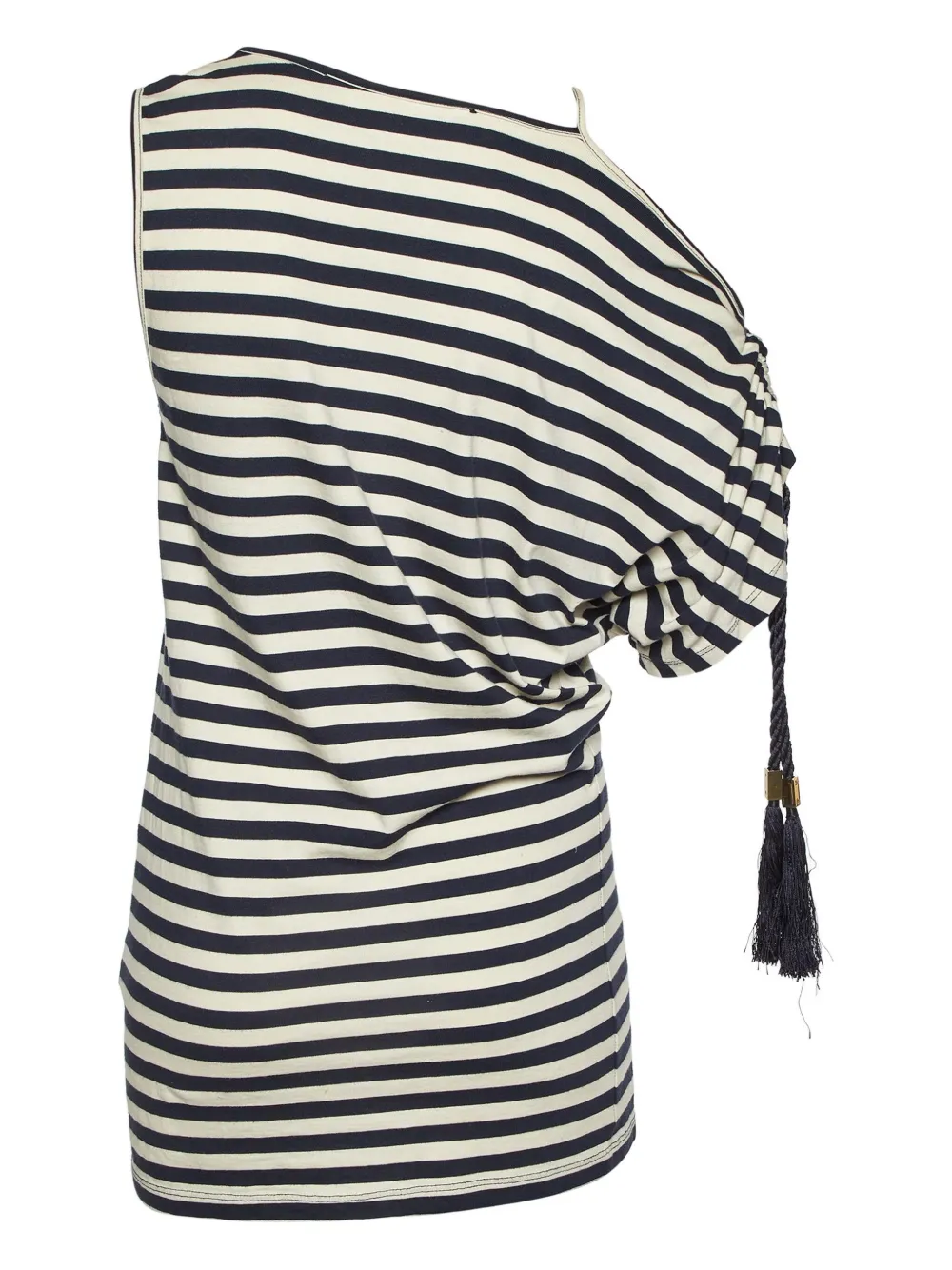 Elisabetta Franchi pre-owned striped asymmetric top | Image 2
