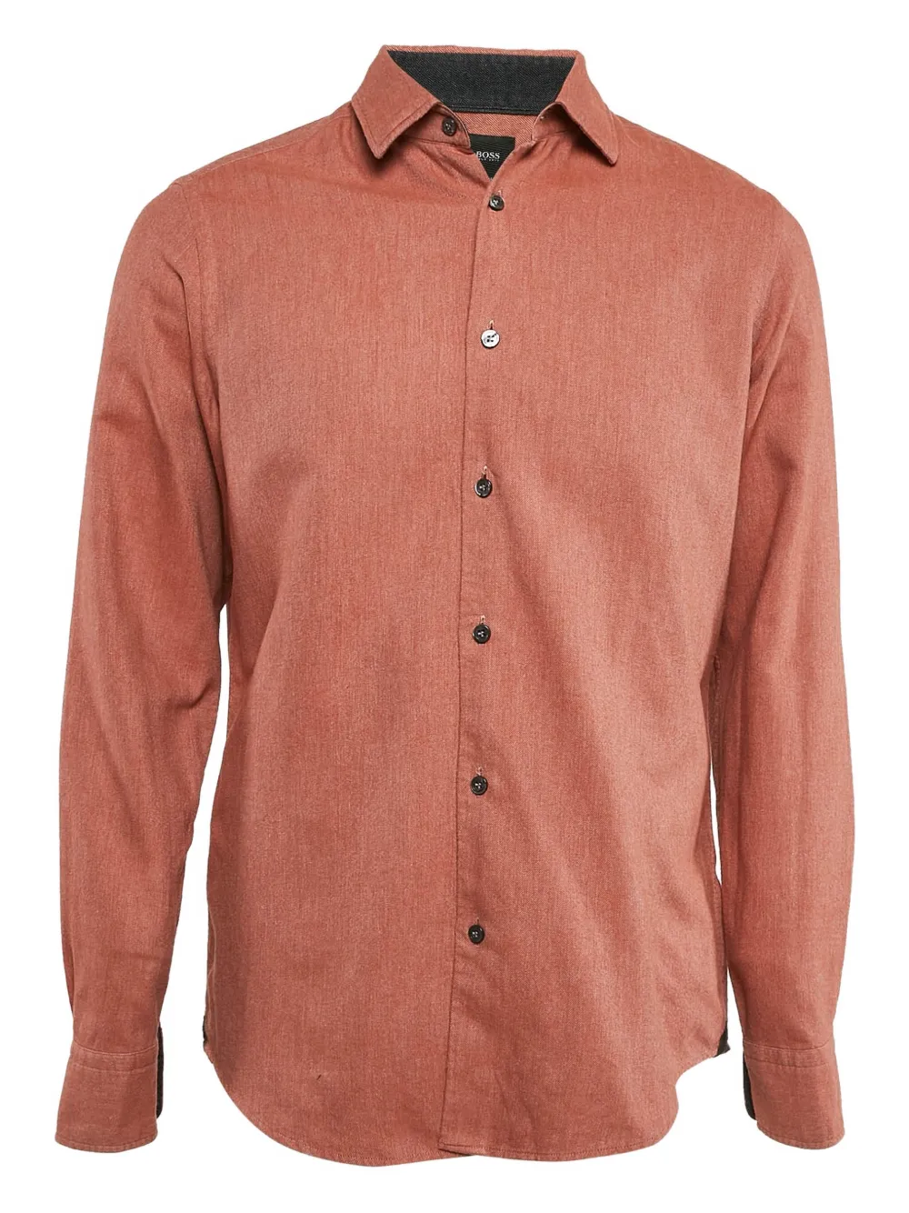 BOSS pre-owned cotton-cashmere shirt | Orange | Image 1