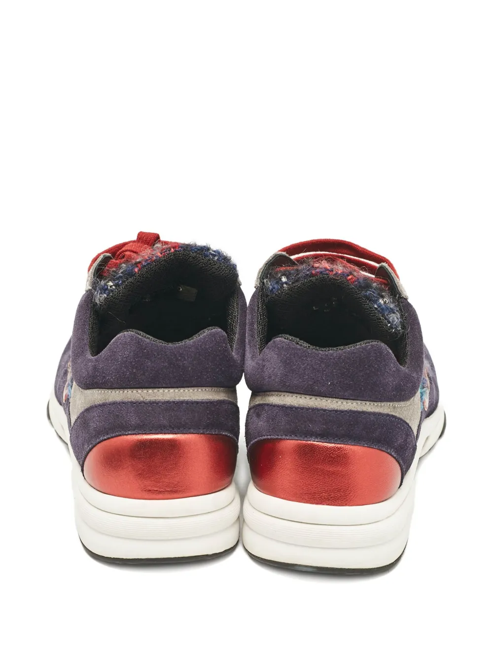 CHANEL Pre-Owned tweed-detail sneakers | Image 2