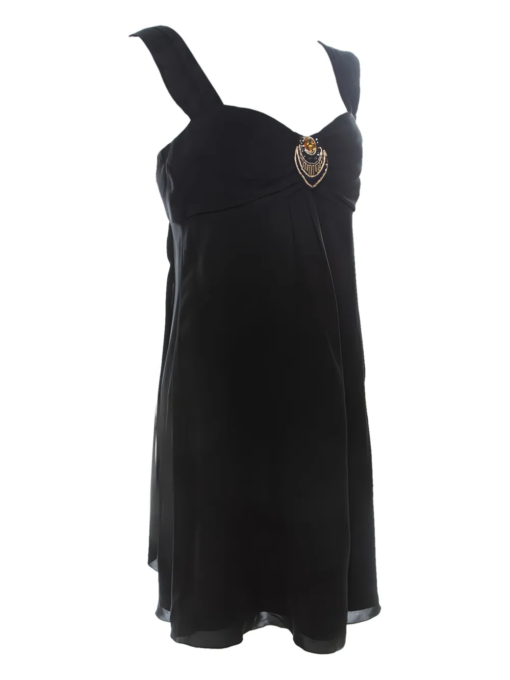 Temperley London Pre-owned verfraaide zijden mini-jurk - Zwart