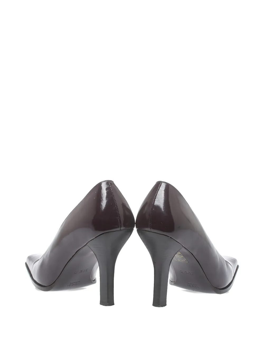 Gucci Pre-Owned 90 mm leren pumps met vierkante neus - Rood