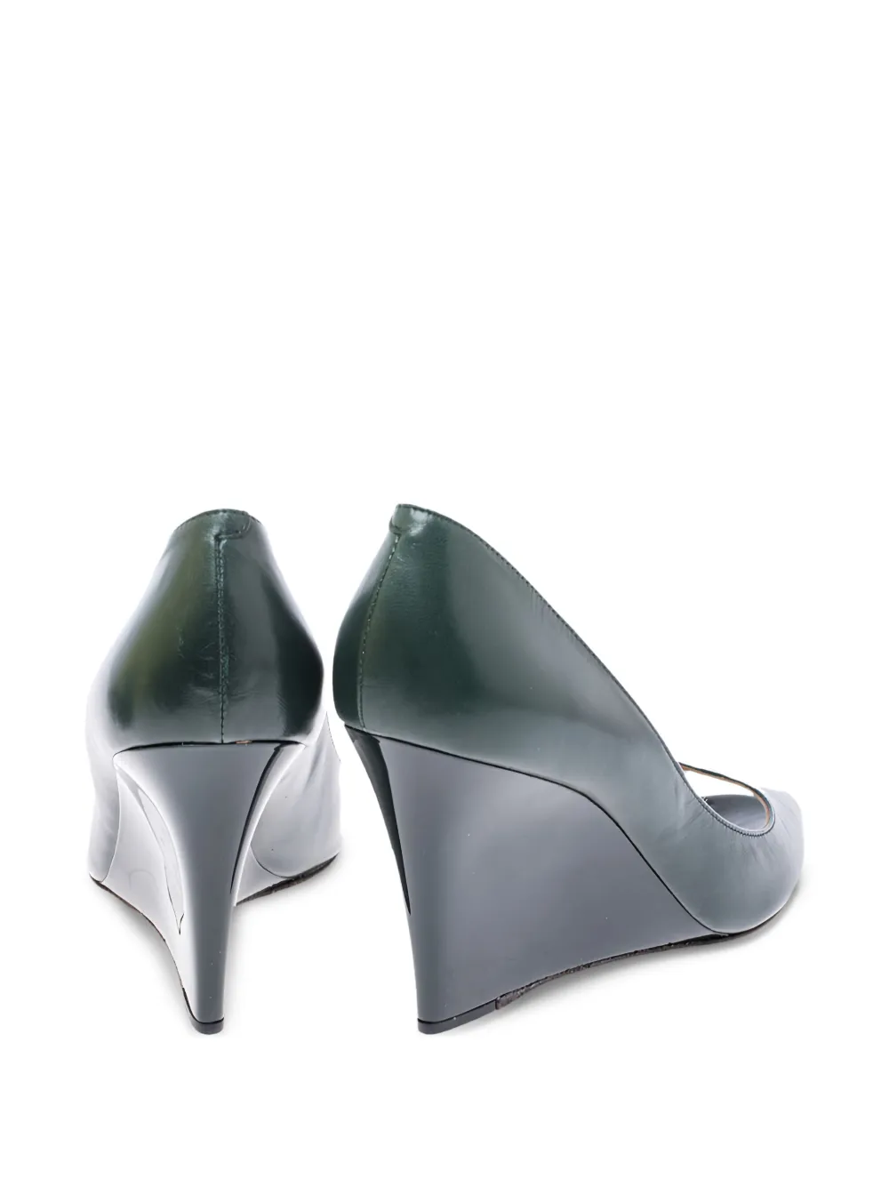 Jimmy Choo Pre-Owned 90mm Baxen leather wedge pumps | Image 2