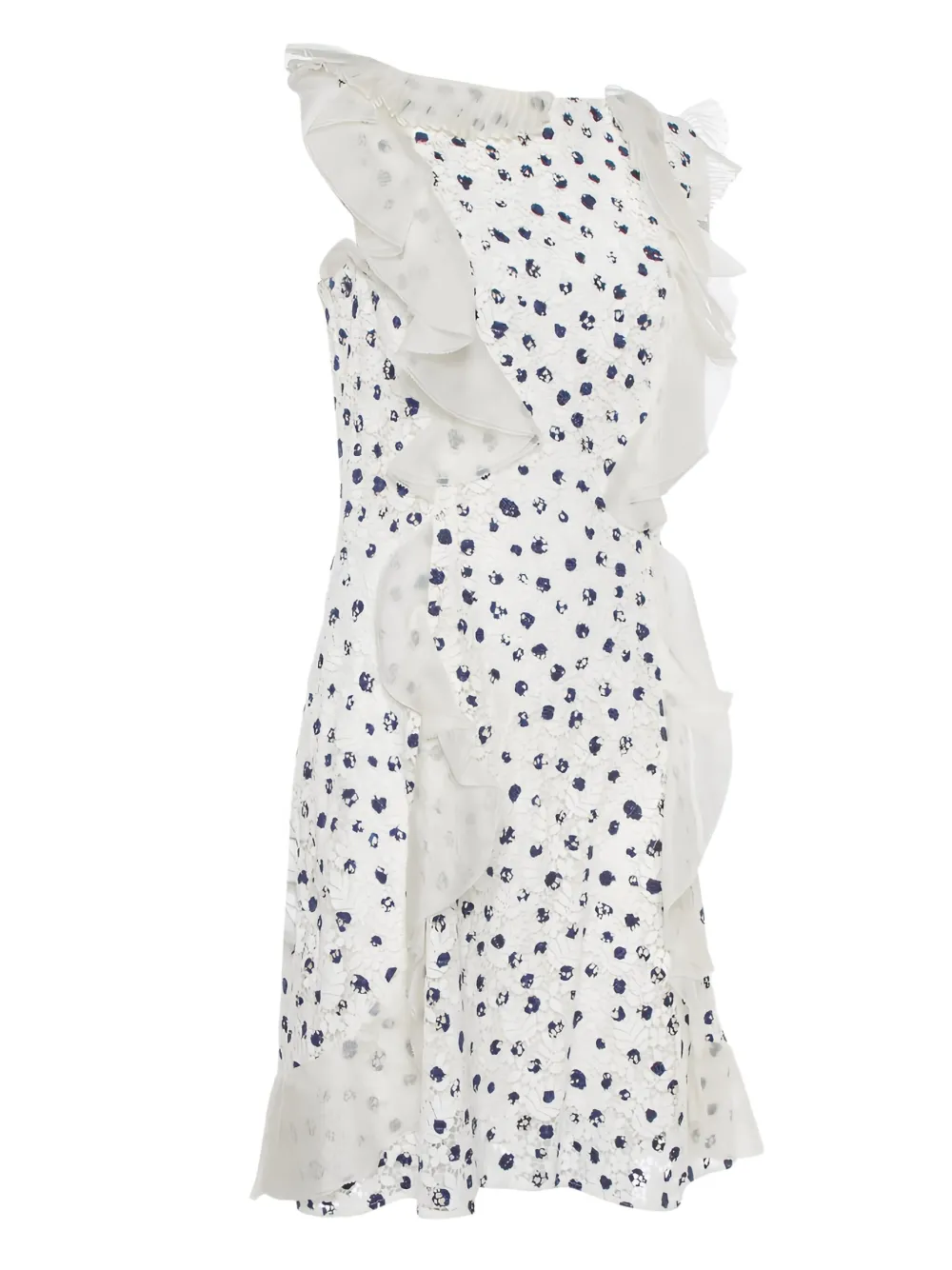 Oscar de la Renta Pre-Owned floral-print ruffled mini dress | Image 2