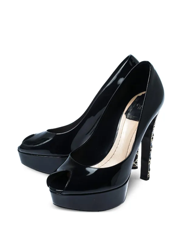 Dior ブラック ハイヒールミュール Christian Dior Pre-Owned 130mm Miss Dior Pumps | Black | FARFETCH ZA