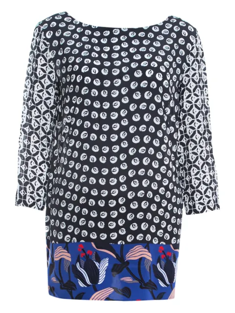 Escada Pre-Owned floral-print silk blouse