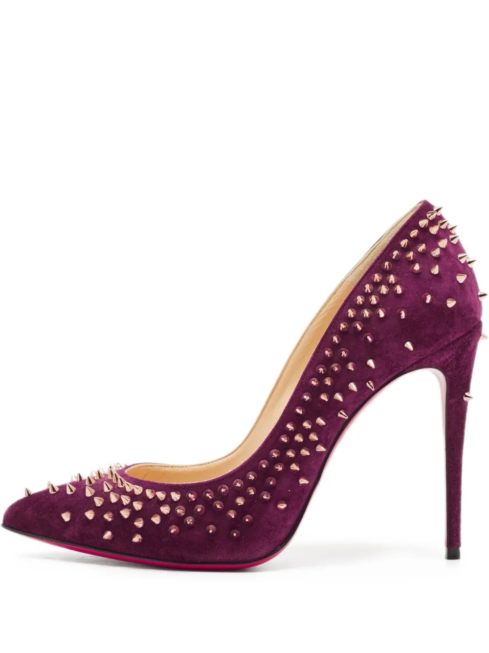 Christian Louboutin Pre-Owned zapatillas Escarpic con apliques y tacón de 105mm | morado | Image 1