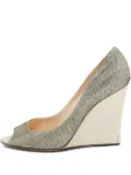 Jimmy Choo Pre-Owned 105mm Baxen wedge pumps - Silver