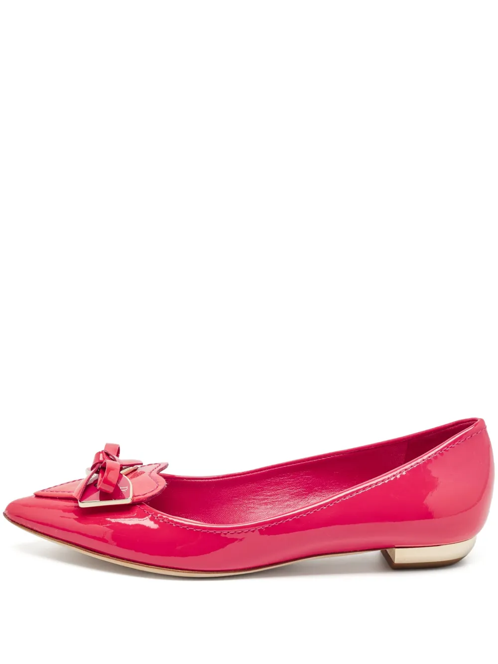 Christian Dior Pre-Owned エナメル ポインテッドトゥ パンプス - ピンク Christian Dior Pre-Owned エナメル ポインテッドトゥ パンプス - ピンク