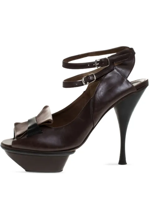 Marni Pre-Owned 120mm platform peep-toe sandals