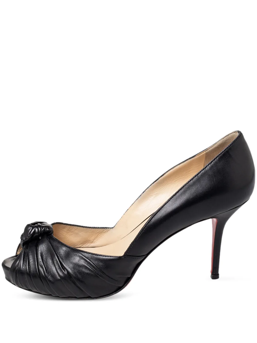 Christian Louboutin Pre-Owned 2024 ruched knotted pumps - Schwarz