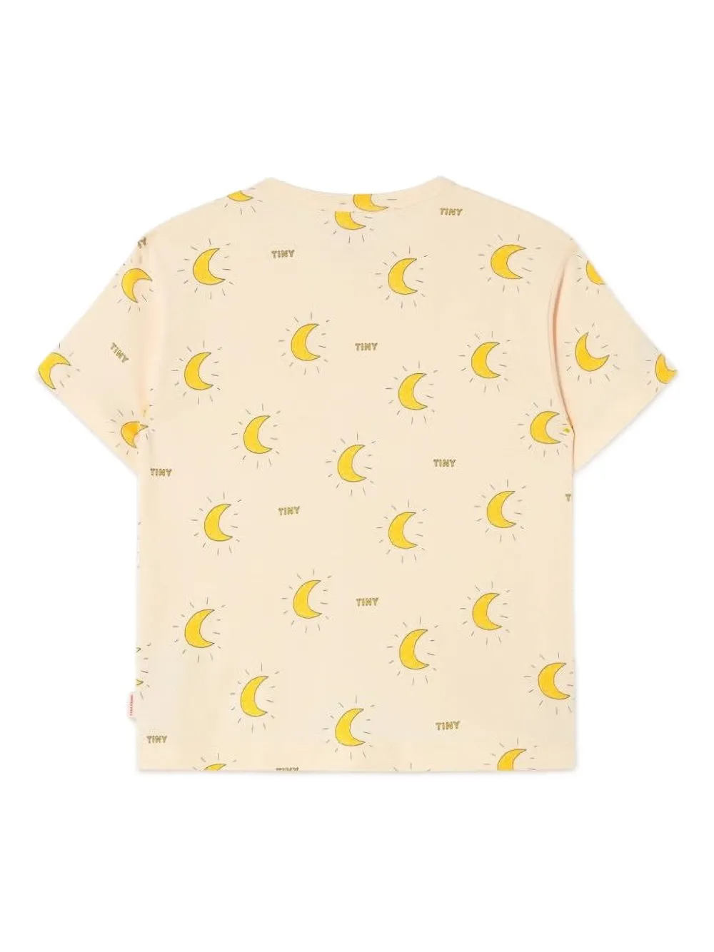 Tiny Cottons Moon-print T-shirt In Yellow
