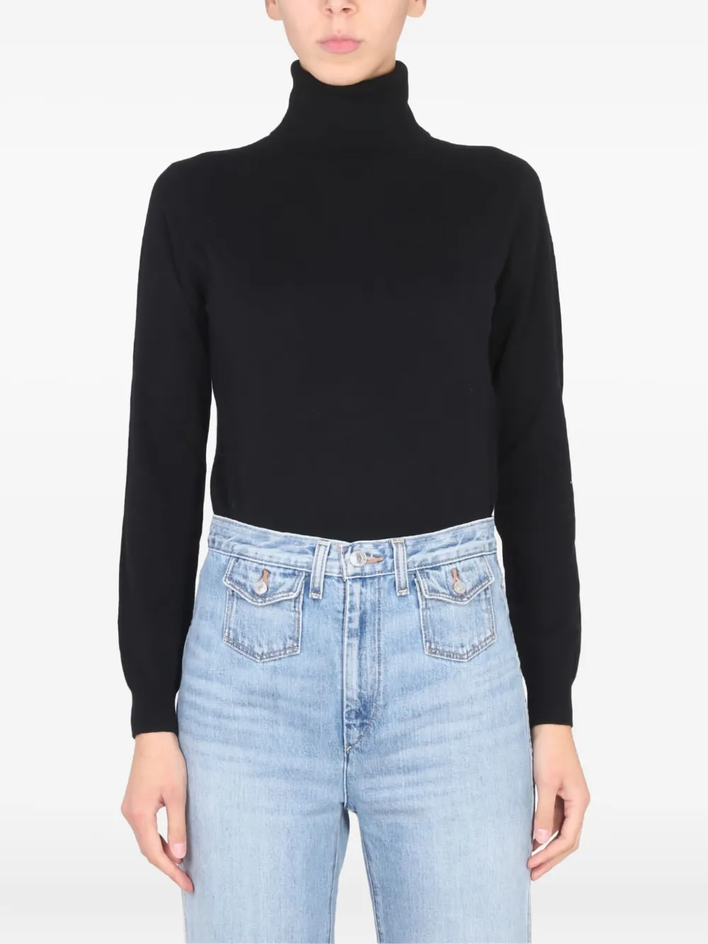 Ballantyne turtleneck long-sleeve sweater | Black | Image 1