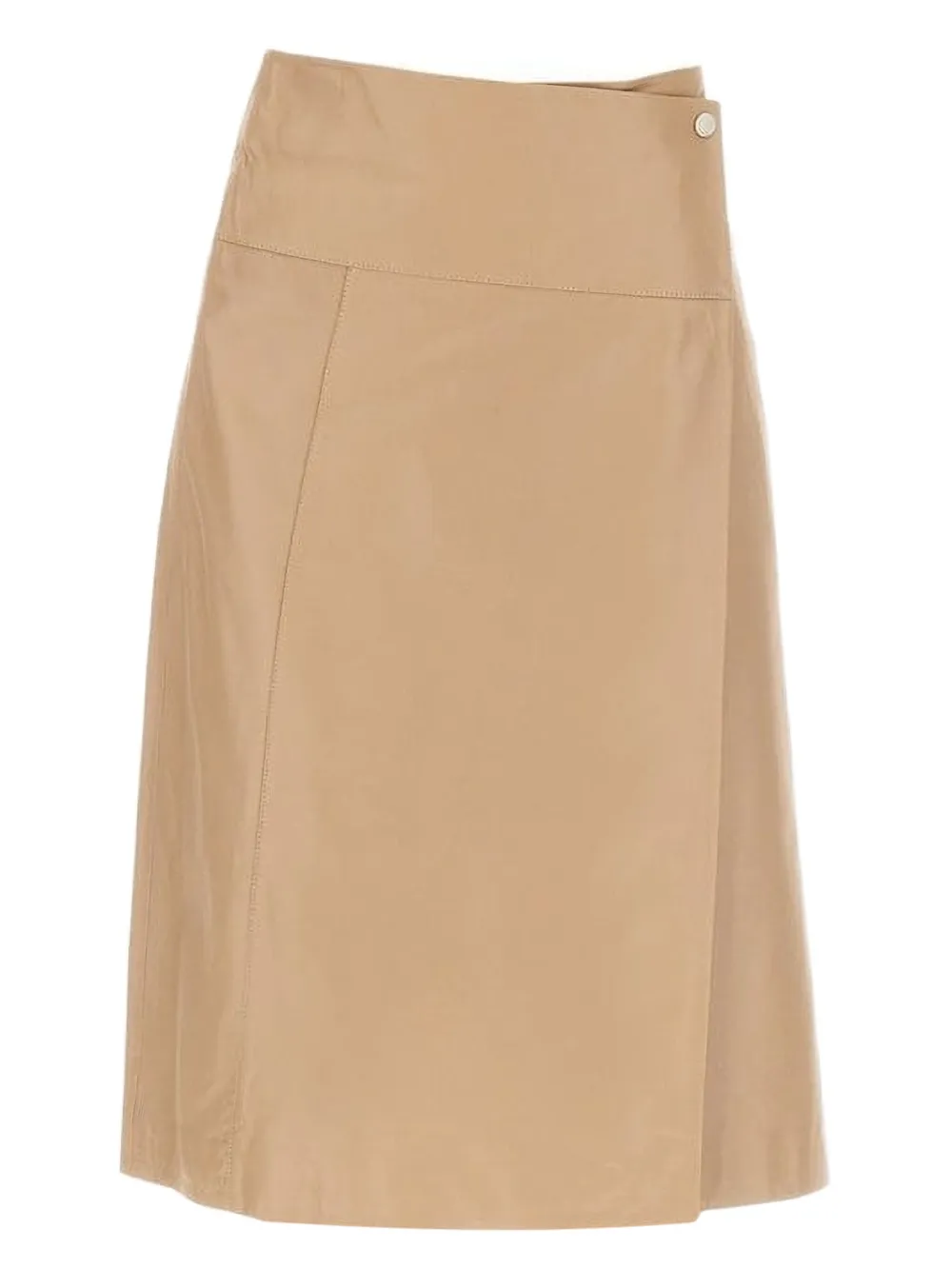 Arma wrap-effect midi skirt | Neutrals | Image 1