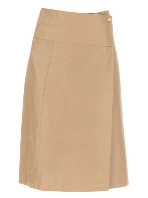 Arma wrap-effect midi skirt